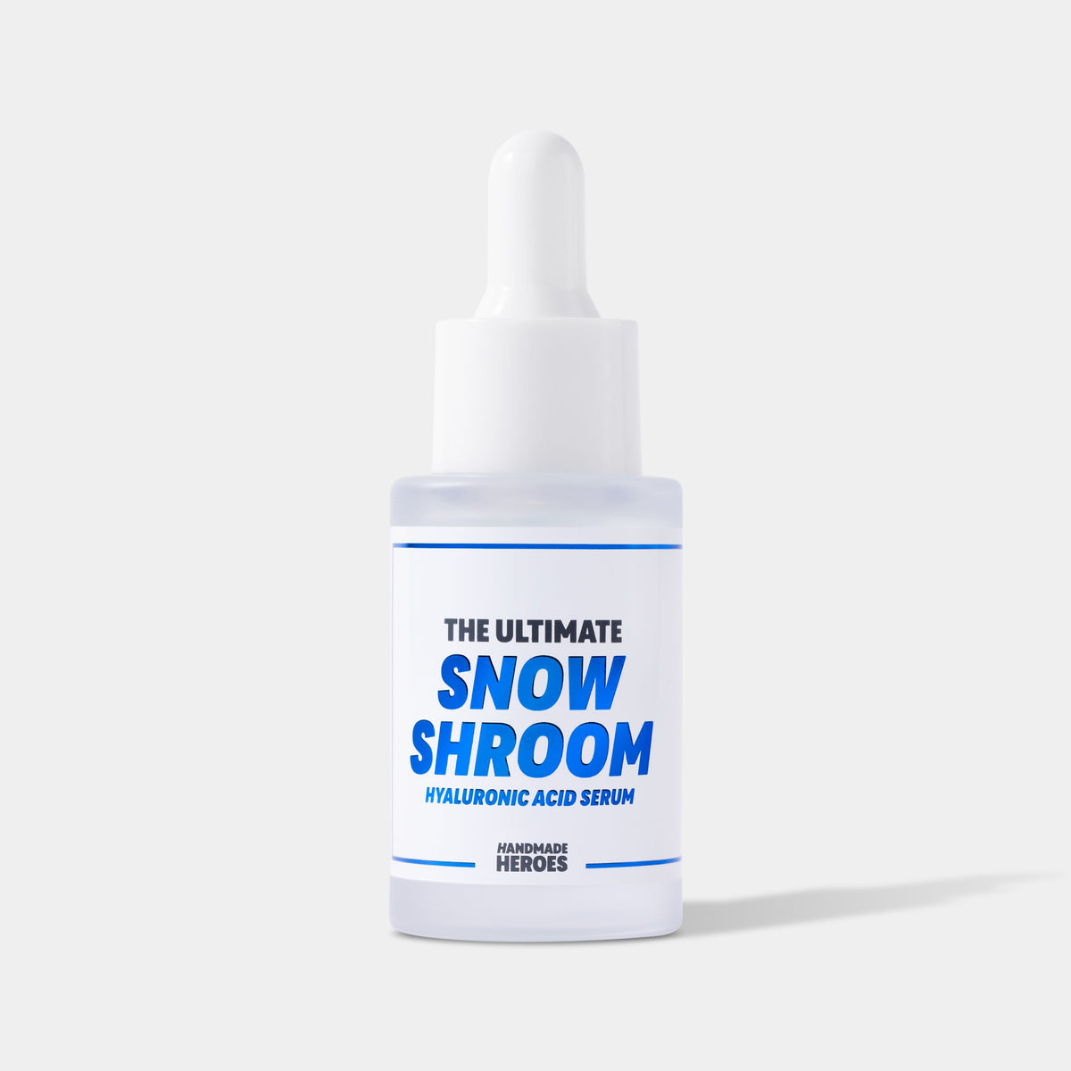The Ultimate Snow Shroom Hyaluronic Acid Serum bottle for deep skin hydration