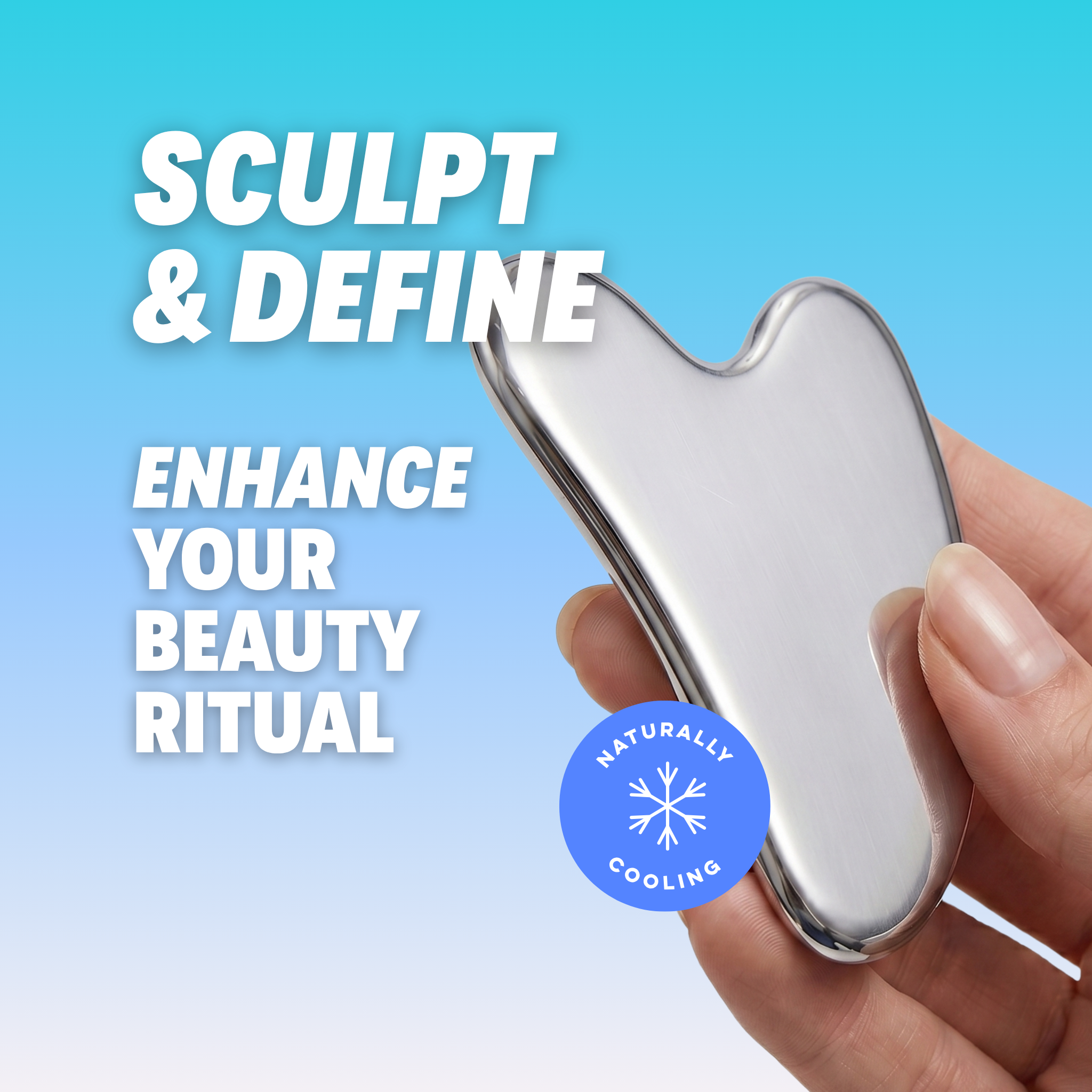 JAW DROP STAINLESS STEEL GUA SHA