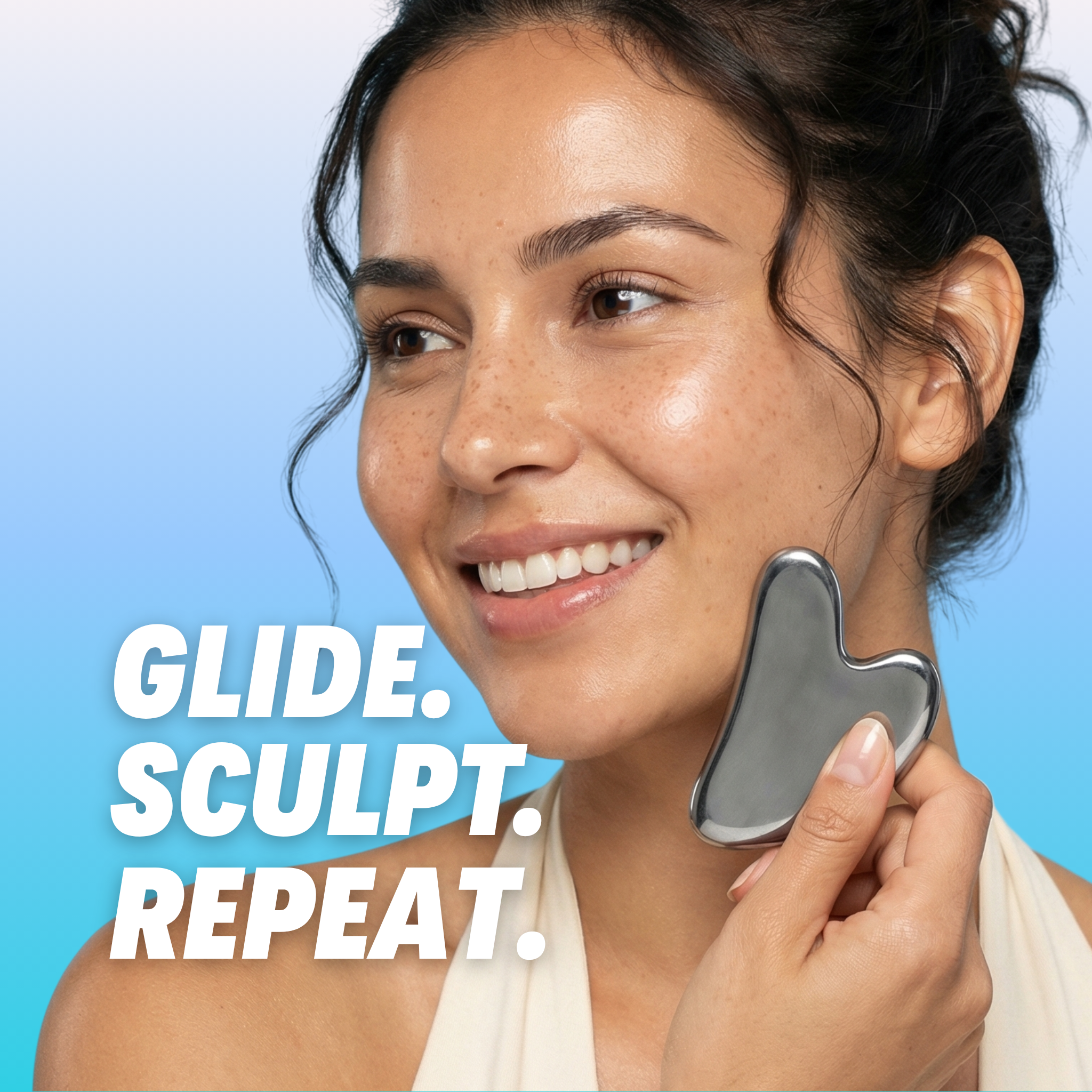 JAW DROP STAINLESS STEEL GUA SHA